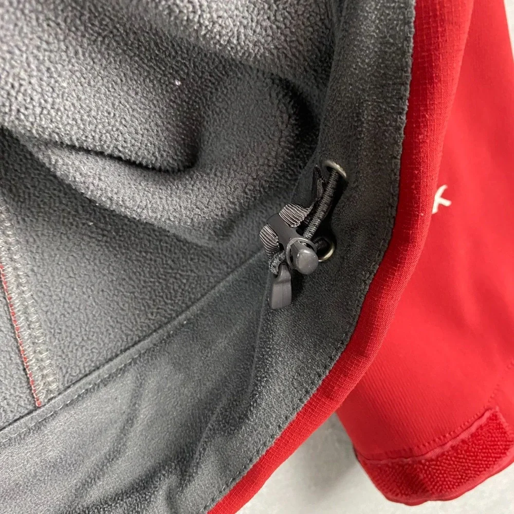 North Face Mens Apex Softshell Jacket XL dark red Ski Snowboard full zip